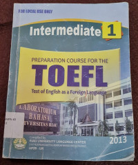 Image of Preparation Course for The TOEFL for Local Use Only 2013