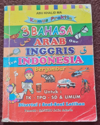Image of 3 Bahasa Arab Inggris Indonesia Bergambar
