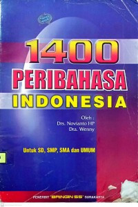 Image of 1400 Peribahasa Indonesia